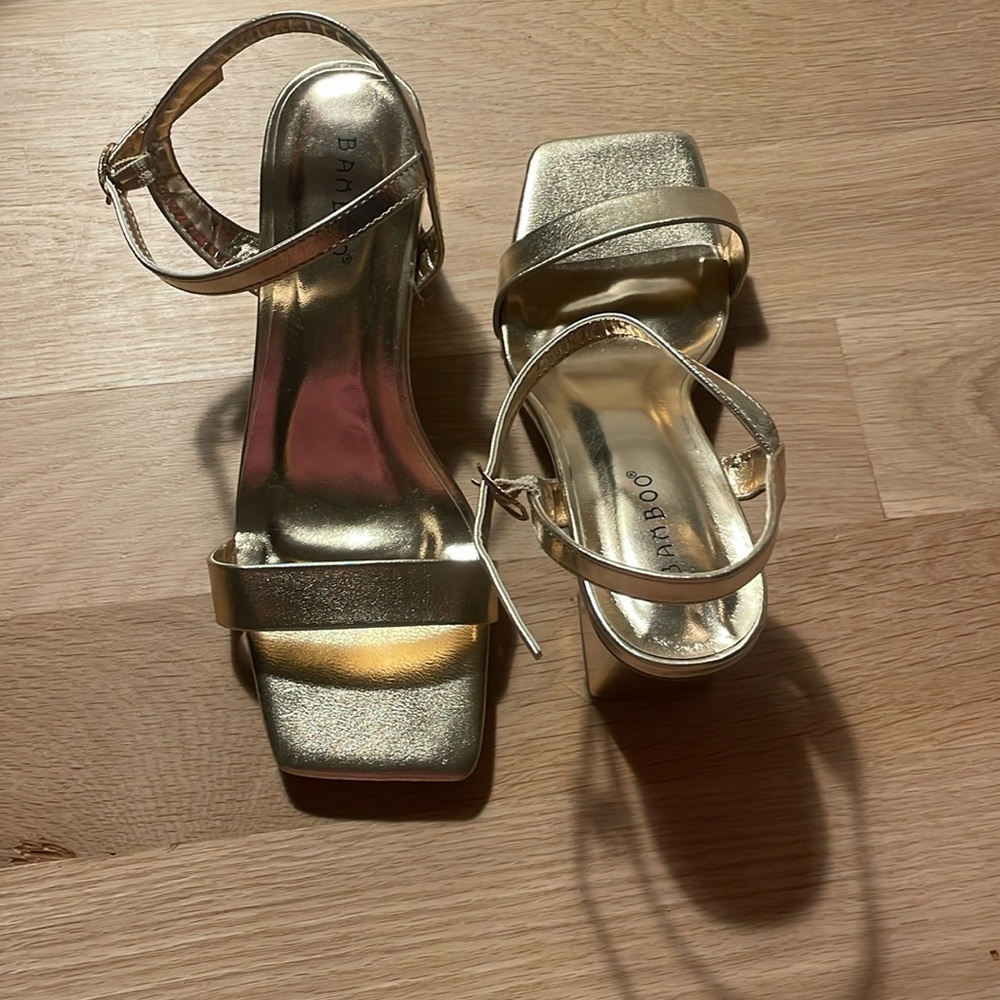 Gold heels